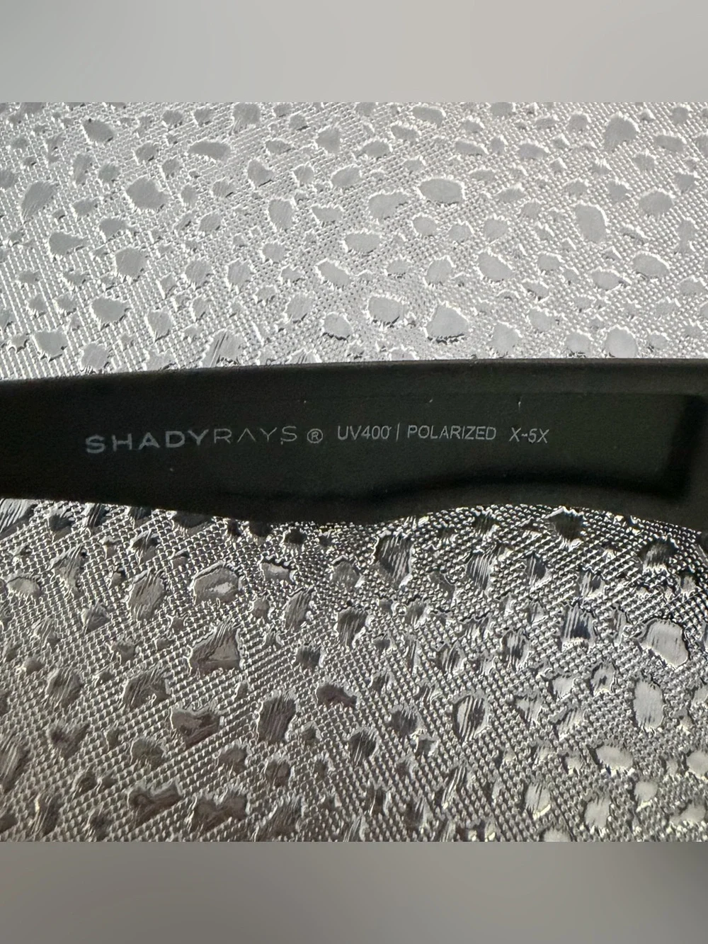 Shady Rays Men’s Sunglasses  X Series Black/Glacier Polarized With Case